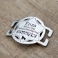 police-badge-Slide-On-Pet-ID-Tag-on-the-table