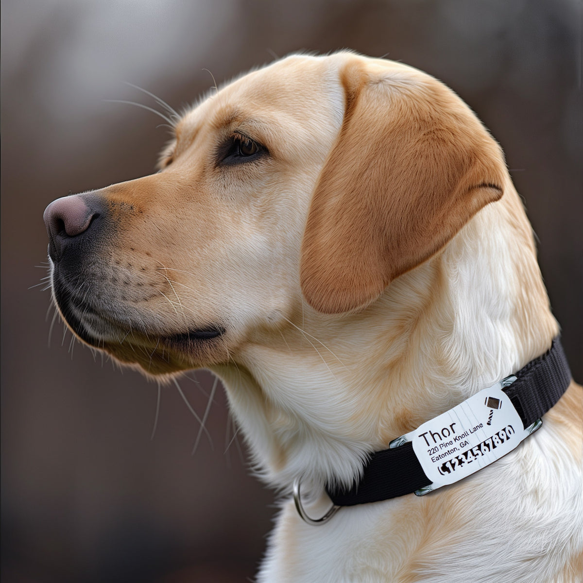 silde-on-dog-id-tag-Labrador