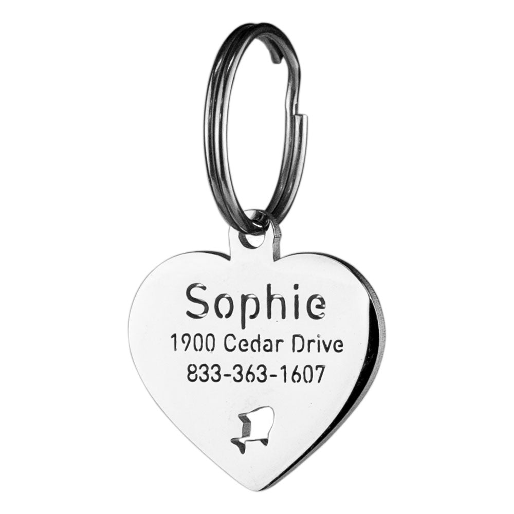 Openwork Heart Tag